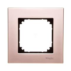 Merten System M Ramka pojedyncza metalowa tytan MTN403105