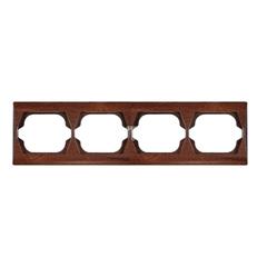 Ramka 4x mahoniowy drewno Poziomy i pionowy 0746-33