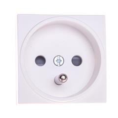Systo Gniazdo pojedyncze biały z PE 15A IP20 z uziemieniem 45x45mm samozaciski WS100