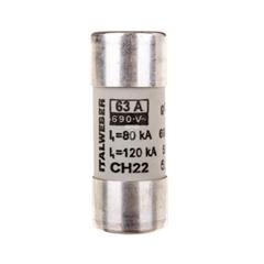 Wkładka bezpiecznikowa cylindryczna 22x58mm 63A gG 690V CH22P /z wybijakiem/ 006711012