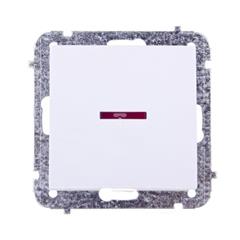 Sentia Łącznik pojedynczy 10A z podświetleniem biały 1423-10