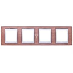 Unica Top Ramka 4x wiśnia drewno Poziomy MGU66.008.0M2