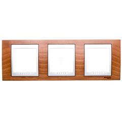 Unica Top Ramka 3x wiśnia drewno Poziomy MGU66.006.0M2