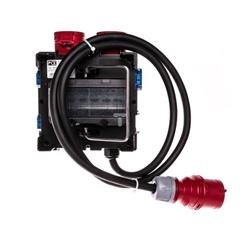 Rozdzielnica budowlana przenośna wtyczka: 32A/5P+2m, 2x16A/5P, 3x2P+Z (8 modułów) Nysa 9030149W