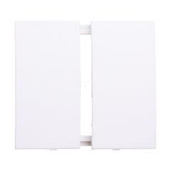 B.1 Klawisz 2-biegunowy świecznikowy śnieżnobiały tworzywo GLAS 16231909