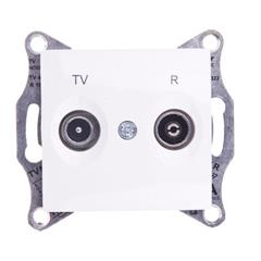 Sedna Gniazdo antenowe kremowy RTV przelotowe SDN3301823