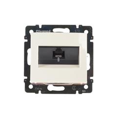 VALENA Gniazdo komputerowe pojedyncze RJ45 kat.6 UTP kremowe 774146