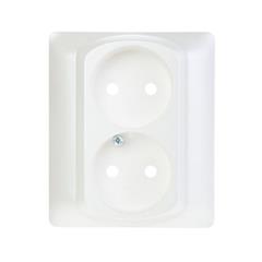 SISTENA LIFE Plakietka gniazda podwójnego pearl 771532