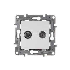 NILOE Gniazdo antenowe biały RTV gwiazda 1,5dB 664760