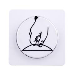 Optima Plytka czolowa do sciemniacza pokrywa biała 12010002