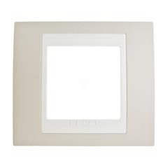 Unica Plus Ramka pojedyncza róż piaskowy pozioma i pionowa MGU6.002.567