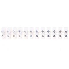 Listwa zaciskowa gwintowa termoplastyczna 4 mm2 / 12 torów / VDE biała 23320310