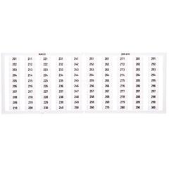 Ramka z oznacznikami 1x 201-300 209-610 /5szt./