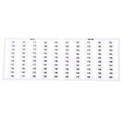 Ramka z oznacznikami 2x 151-200 209-609 /5szt./