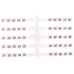 Oznacznik elastyczny do złączek szynowych EO3 /21-30/ 20x10szt. 003901756