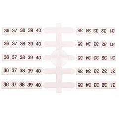 Oznacznik elastyczny do złączek szynowych EO3 /31-40/ 20x10szt. 003901758