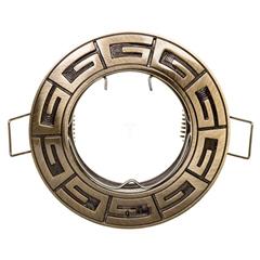 Oprawa punktowa 1x50W IIIkl. 12V IP20 RODOS CT-DS09-AB patynowany mosiądz 04685