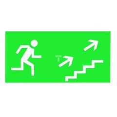 Piktogram 125x250 'schodami na prawo w górę' PS10