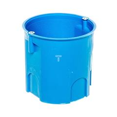 Puszka podtynkowa 60mm głęboka z wkrętami niebieska Z60Dw 34035203