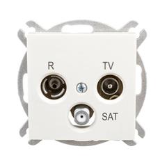 Sentia Gniazdo antenowe RD/TV/SAT końcowe kremowe 1453-11