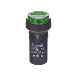 Przycisk sterowniczy 22mm zielony 1Z z samopowrotem z podświetleniem 230V AC XB7NW33M1