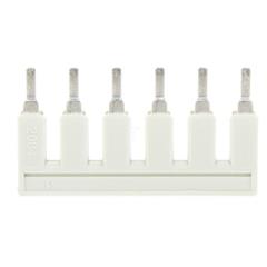 Mostek grzebieniowy 6-torowy 32A 800V jasnoszary 2004-406 TOPJOBS 