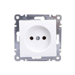 LUMINA2 Gniazdo pojedyncze b/u 16A białe WL1010