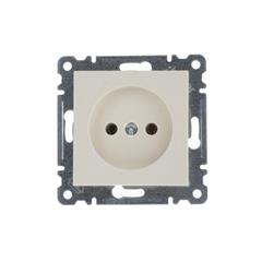 LUMINA2 Gniazdo pojedyncze b/u 16A kremowe WL1011