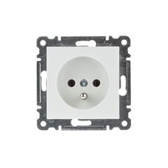 LUMINA2 Gniazdo pojedyncze z/u 16A białe WL1020