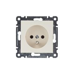 LUMINA2 Gniazdo pojedyncze z/u 16A kremowe WL1021