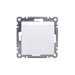 LUMINA2 Gniazdo pojedyncze z/u 16A z klapką IP44  białe WL1120