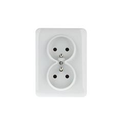 LUMINA2 Gniazdo podwójne z/u 16A kompletne białe WL1220