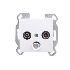 LUMINA2 Gniazdo antenowe RTV-SAT standard białe WL3110