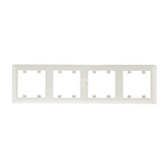 LUMINA2 Ramka poczwórna pionowa kremowa WL5141