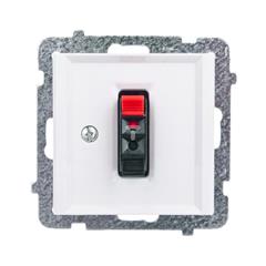 SONATA Gniazdo głośnikowe pojedyncze ecru GG-1R/m/27