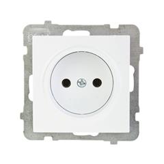 AS Gniazdo pojedyncze b/u 16A białe GP-1G/m/00