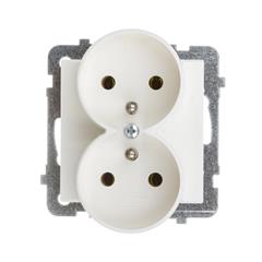 SONATA Gniazdo podwójne ecru z/u 16A IP20 GP-2RRZ/m/27