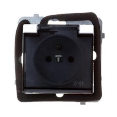 SONATA Gniazdo hermetyczne pojedyncze białe z/u 16A IP44 GPH-1RZ/m/00/d