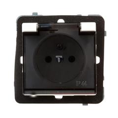 SONATA Gniazdo hermetyczne pojedyncze ecru z/u 16A IP44 GPH-1RZ/m/27/d