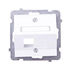 AS Obudowa gniazda komputerowego pojedynczego biała GPK-1GS/p/00