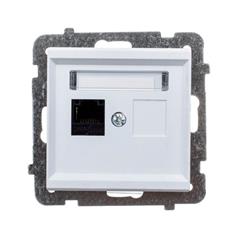 SONATA Gniazdo komputerowe pojedyncze RJ45 kat.5e białe KRONE GPK-1R/K/m/00