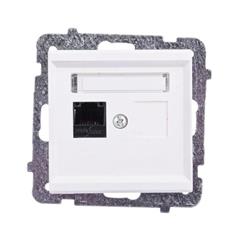 SONATA Gniazdo komputerowe pojedyncze RJ45 kat.5e ecru KRONE GPK-1R/K/m/27