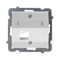 SONATA Obudowa gniazda komputerowego pojedyncze ecru bez gniazda GPK-1RS/p/27