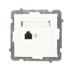 AS Gniazdo telefoniczne pojedyncze ecru GPT-1G/m/27