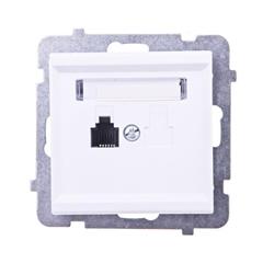 SONATA Gniazdo telefoniczne pojedyncze RJ11 białe GPT-1R/m/00