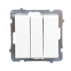 SONATA Łącznik potrójny 10AX ecru IP20 ŁP-13R/m/27