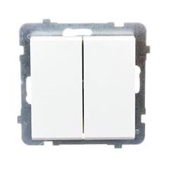 SONATA Łącznik podwójny zwierny 10AX ecru IP20 ŁP-17R/m/27