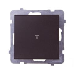 SONATA Łącznik jednobiegunowy 16AX czekoladowy metalik IP20 ŁP-1R/m/40