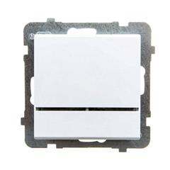 SONATA Łącznik jednobiegunowy 16AX biały IP20 z podświetleniem ŁP-1RS/m/00