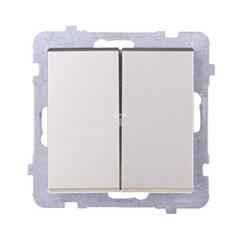 SONATA Łącznik świecznikowy 16AX szampański złoty IP20 ŁP-2R/m/39